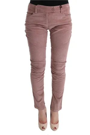 ERMANNO SCERVINO Broeken, Dames, Roze, L, Chique Roze Capri Broek