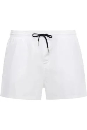 Dsquared2 Badkleding, Heren, Wit, L, Polyester, Boxer Midi Zwembroek