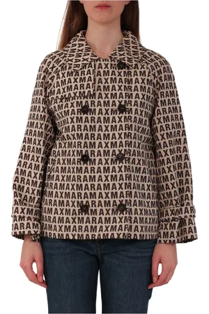 Max Mara Jassen, Dames, , L, Katoen, Jacqueline Trenchcoat