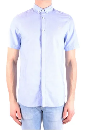 Fred Perry Overhemden, Heren, Blauw, S, Bescheiden Blauw Ombre Polo Shirt