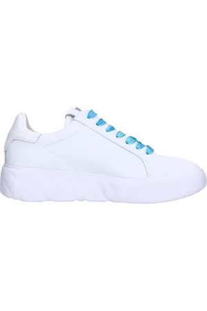 Moschino Schoenen, Dames, Wit, 40 EU, Leer, Sneakers Clear Blue