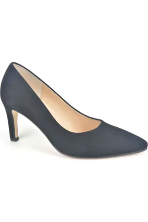 Gabor Schoenen, Dames, Zwart, 39 EU, Suède, Zwarte suède pump met punt
