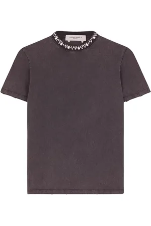 Golden Goose Tops, Dames, Grijs, L, Grijze T-shirts en Polos