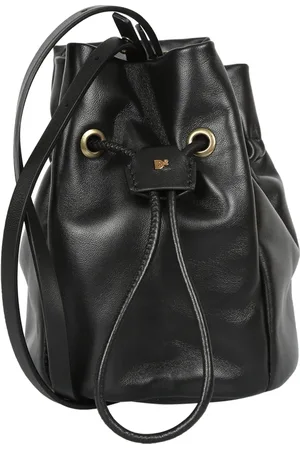 Dsquared2 Tassen, Dames, Zwart, ONE Size, Leer, Drawstring Fixation Bag