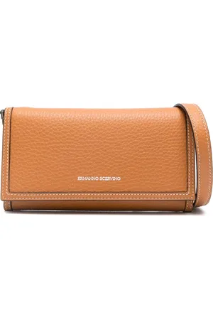 ERMANNO SCERVINO Accessoires, Dames, Bruin, ONE Size, Leer, Stijlvolle portemonnee met uniek design