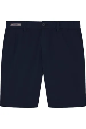 Paul & Shark Korte broeken, Heren, Blauw, M, Katoen, Katoenen Bermuda Shorts Elastische Taille Rits