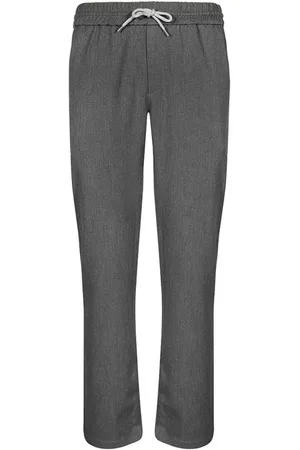 Les Deux Broeken, Heren, Grijs, S, Elastische Taille Broek met Achterzakken