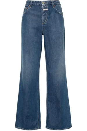 Closed Jeans, Dames, Blauw, W26, Denim, Indigo Distressed Denim Jeans