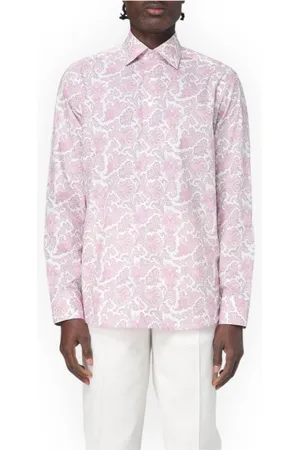 Etro Overhemden, Heren, Veelkleurig, 2Xl, Katoen, Roma Collar Shirt