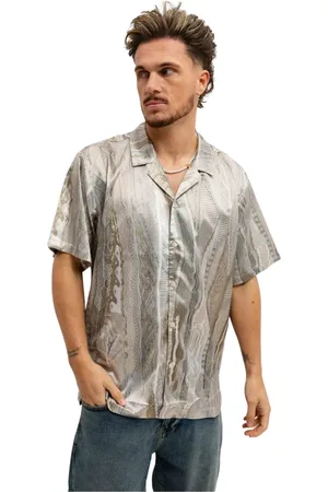 Carlo Colucci Overhemden, Heren, , M, Polyester, Stijlvolle Heren Shirt