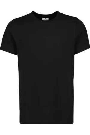 Courrèges Tops, Heren, Zwart, XS, Katoen, Zwart Katoenen T-shirt Lente-Zomer 2025