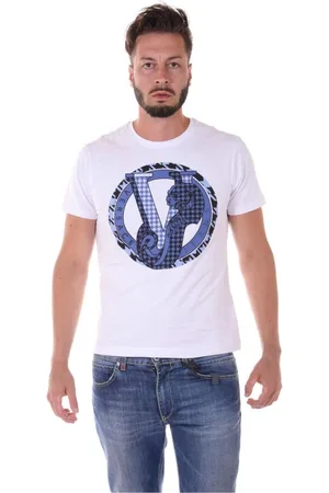 VERSACE Tops, Heren, Wit, M, Katoen, Stretch Callisto Sweatshirt