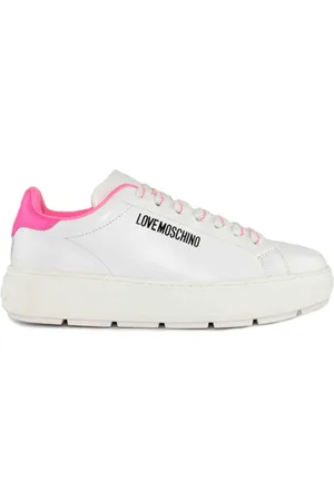 Moschino Schoenen, Dames, Wit, 39 EU, Leer, Sneakerd Bold 40
