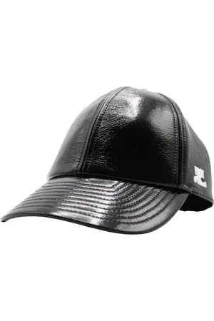 Courrèges Accessoires, Dames, Zwart, S, Katoen, Vinyl Cap Reedition