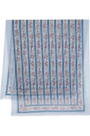 Etro Accessoires, unisex, Blauw, ONE Size, Zijden Sjaal