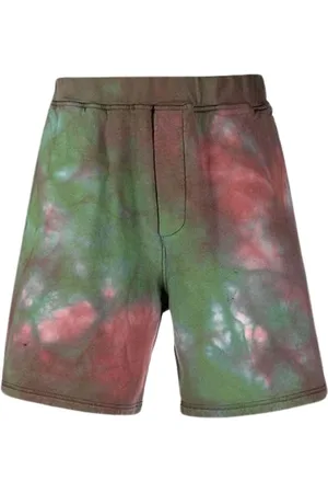 Dsquared2 Korte broeken, Heren, Veelkleurig, L, Katoen, Cotton Tie-Dye Sportshorts