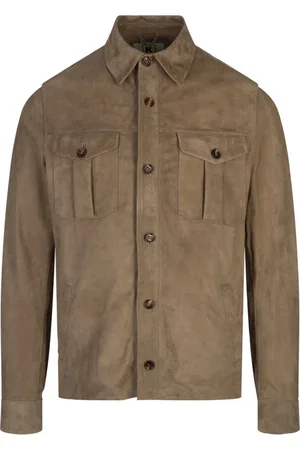 Kired Jassen, Heren, Bruin, XL, Leer, Bruin Leren Jas
