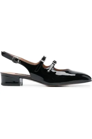 Carel Schoenen, Dames, Zwart, 37 EU, Leer, 88 Vernis Noir Peche Pumps