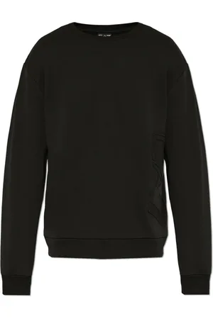 EA7 Sweatshirts & Hoodies, Heren, Zwart, S, Katoen, Sweatshirt