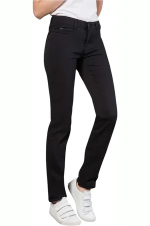 Mac Jeans, Dames, Zwart, 2Xl, Dream Jeans Straight-Leg Blue Wash