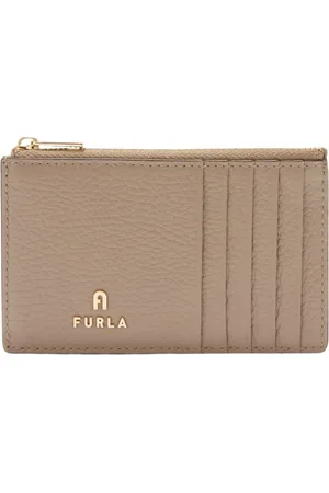 Furla Accessoires, Dames, Grijs, ONE Size, Leer, Camelia Kaarthouder
