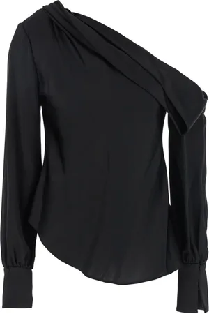 Simkhai Blouses & Shirts, Dames, Zwart, M, Polyester, Zwarte One Shoulder Top