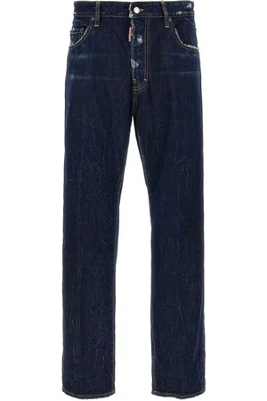 Dsquared2 Jeans, Heren, Blauw, 2Xl, Stijlvolle Broeken