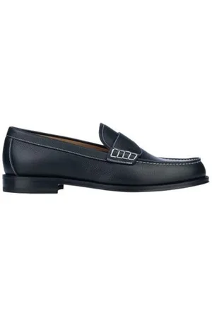 Dior Schoenen, Heren, Zwart, 40 EU, Leer, Zwarte leren loafers