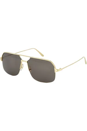 Cartier Accessoires, unisex, Geel, ONE Size, Pilot Zonnebril