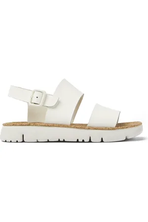 Camper Schoenen, Dames, Wit, 38 EU, Leer, Oruga Sandalen