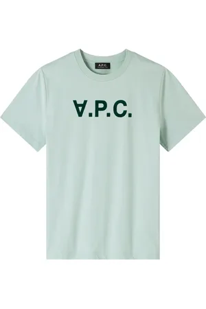 A.P.C. Tops, Heren, Groen, L, Katoen, Katoenen T-shirt
