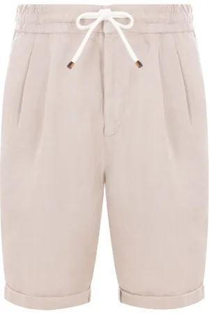 Brunello Cucinelli Korte broeken, Heren, , XL, Linnen, Linnen Sportshorts