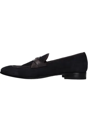 LIDFORT Schoenen, Heren, Blauw, 40 EU, Suède, Platte schoenen Blauw
