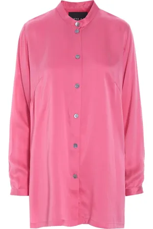 Bitte Kai Rand Blouses & Shirts, Dames, Roze, S, Zijden Shiruku Shirt Bubble Gum