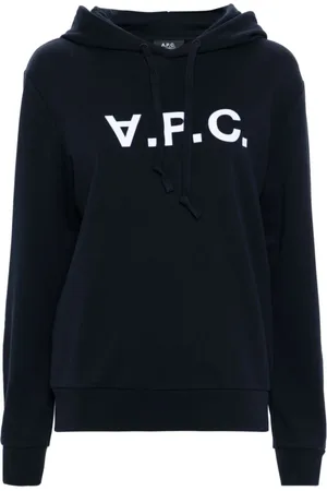 A.P.C. Sweatshirts & Hoodies, Dames, Blauw, L, Katoen, Blauw Sweatshirt Damesmode Aw 24