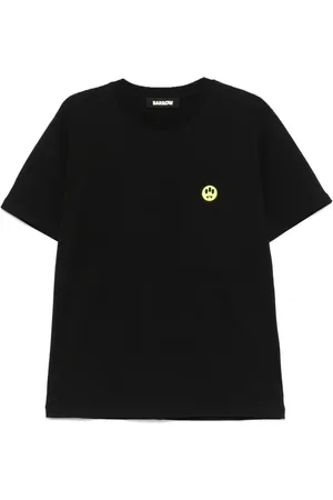 BARROW Tops, Heren, Zwart, M, Zwarte Basic T-shirt