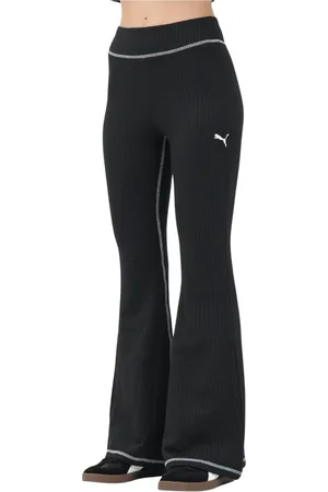 PUMA Broeken, Dames, Zwart, M, Zwarte Gestructureerde Leggings Dare To