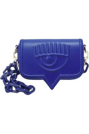 Chiara Ferragni Tassen, Dames, Blauw, ONE Size, Crossbodytas