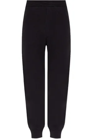 Alexander McQueen Broeken, Heren, Zwart, L, Katoen, Katoenen sweatpants met zijlogo detail