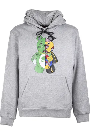 Sprayground Sweatshirts & Hoodies, Heren, Grijs, L, Katoen, Anatomy Bear Hoodie
