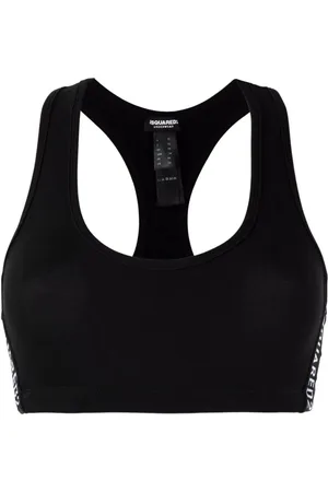 Dsquared2 Sport, Dames, Zwart, M, Katoen, Zwarte Sportbeha