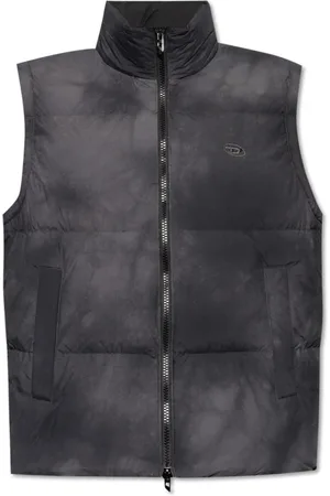 Diesel Jassen, Heren, Grijs, XL, Down Vest W-Raveel-Sl
