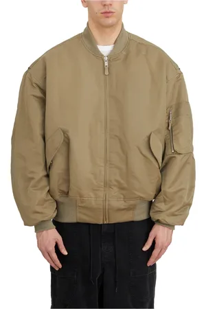 Entire Studios Jassen, Heren, Groen, S, Polyester, Smoked Cream Bomber Broad