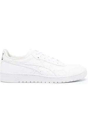 Comme des Garçons Schoenen, Heren, Wit, 45 EU, Leer, Witte leren low-top sneakers