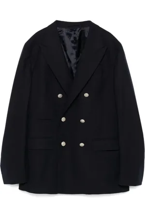 ELEVENTY Jassen, Heren, Blauw, M, Wol, Marineblauwe wollen blazer