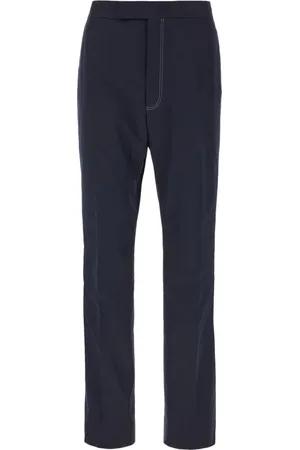 Thom Browne Broeken, Heren, Blauw, L, Katoen, Stijlvolle Broeken voor Mannen