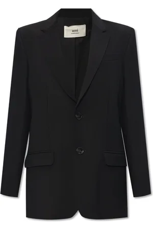 Ami Jassen, Dames, Zwart, S, Wol, Blazer met shawlkraag