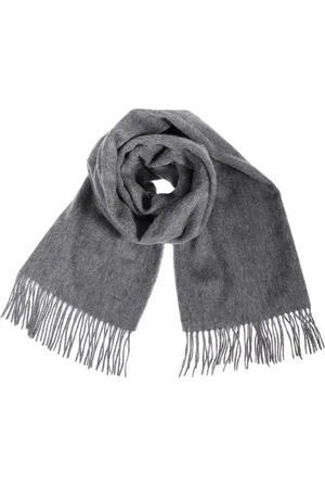Les Deux Accessoires, Heren, Grijs, ONE Size, Wol, Fringed Wool Scarf