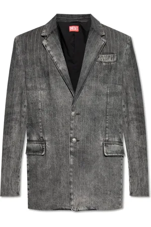 Diesel Jassen, unisex, Grijs, M, Denim, Denim Jas
