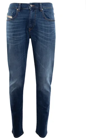 Diesel Jeans, Heren, Blauw, W33, Katoen, Slim Fit Jeans
